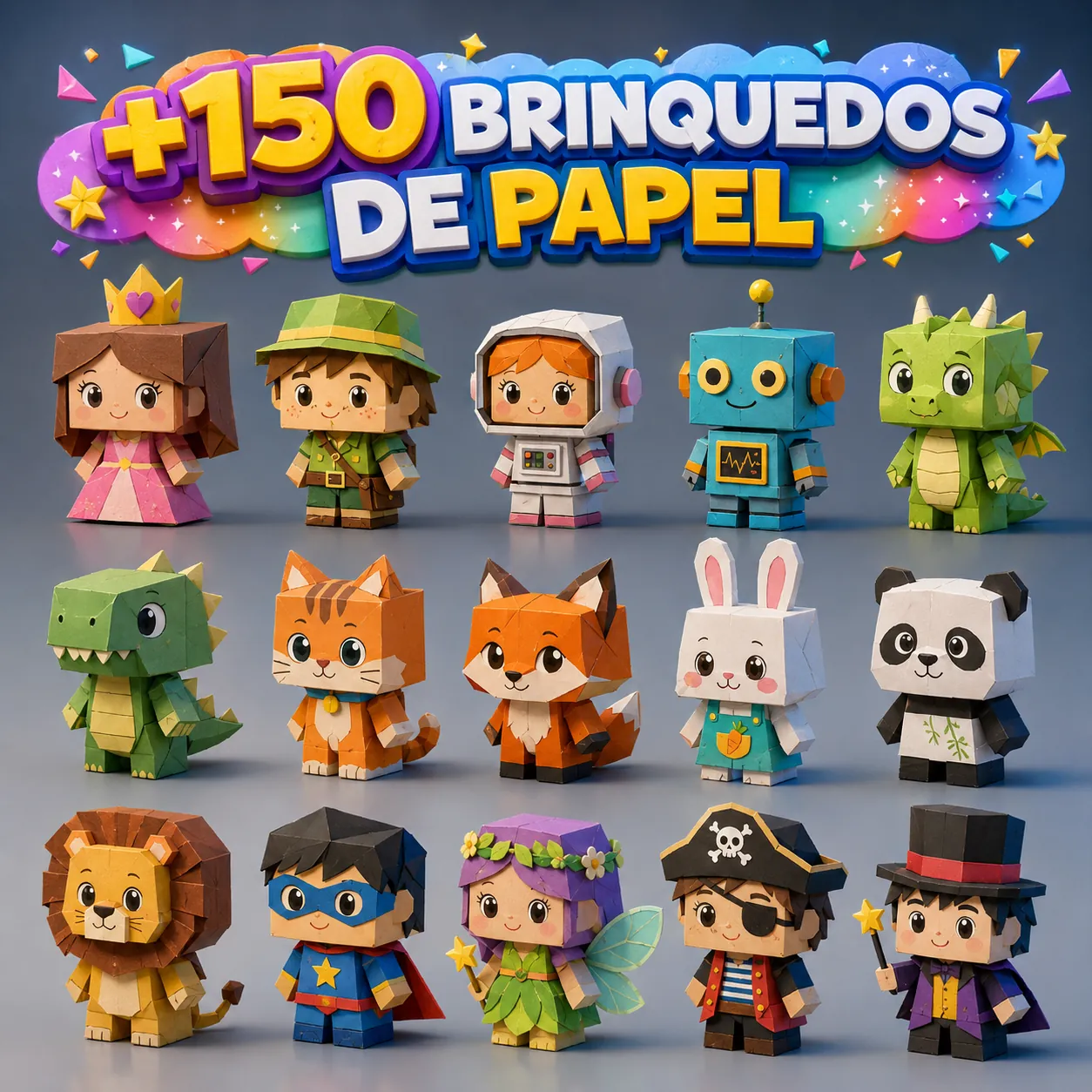 +150 Brinquedos de Papel