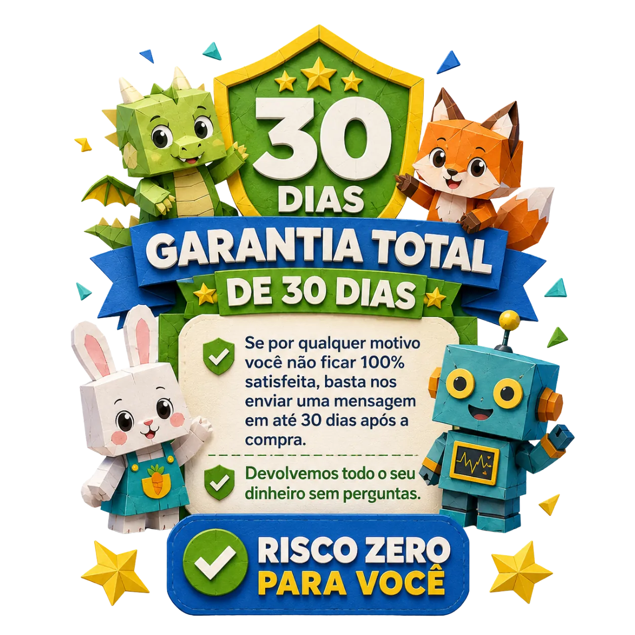 Garantia Total de 30 Dias — Risco zero para você