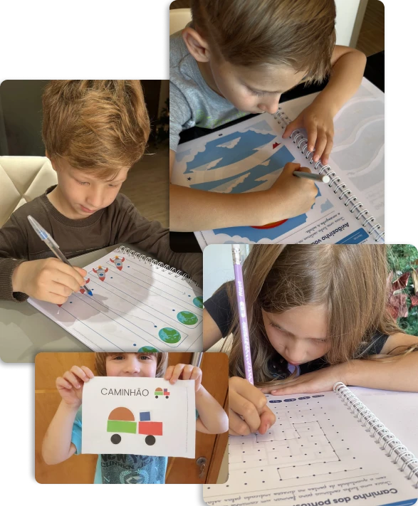 Crianças aprendendo