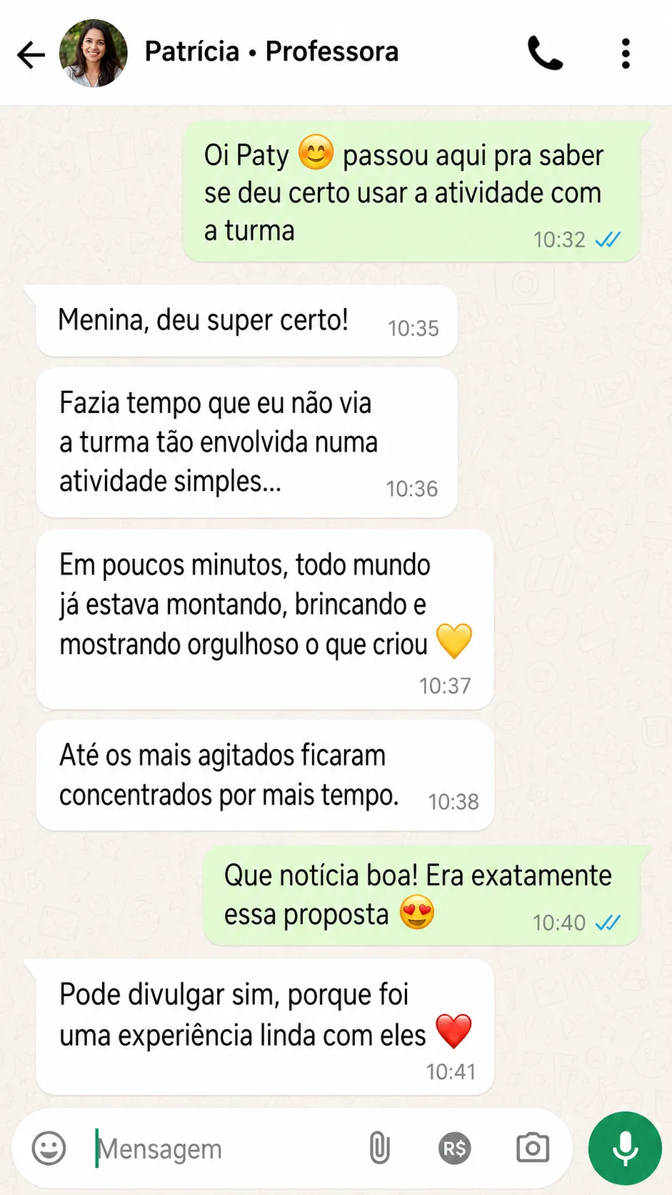 Depoimento WhatsApp 2